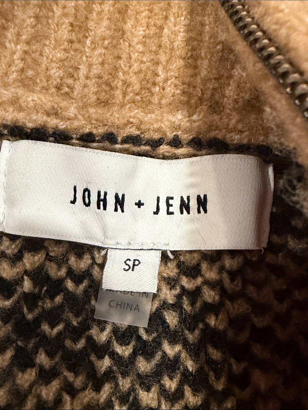 JOHN & JENN BY LINE Stirling Sweater In Brown Size Small Petite - C47-028 - Picture 3 of 7
